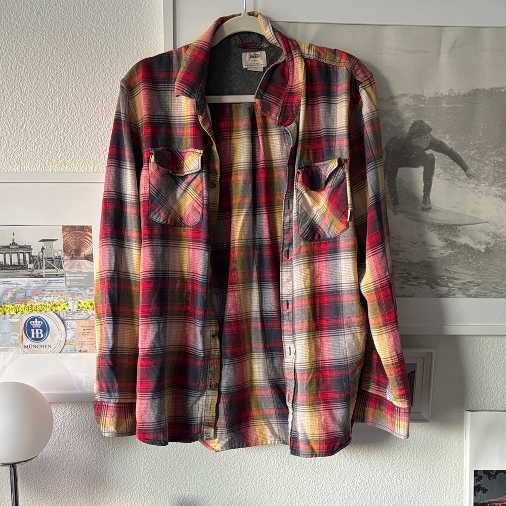 Vans size L Flannel Button Down Shirt